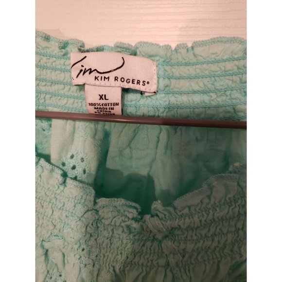 Embordered ombre dyed top - Picture 3 of 4